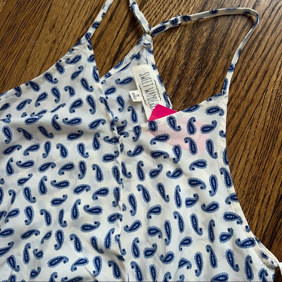 NWT A’gaci Sweet Wanderer Boho Paisley Romper - Picture 7 of 7